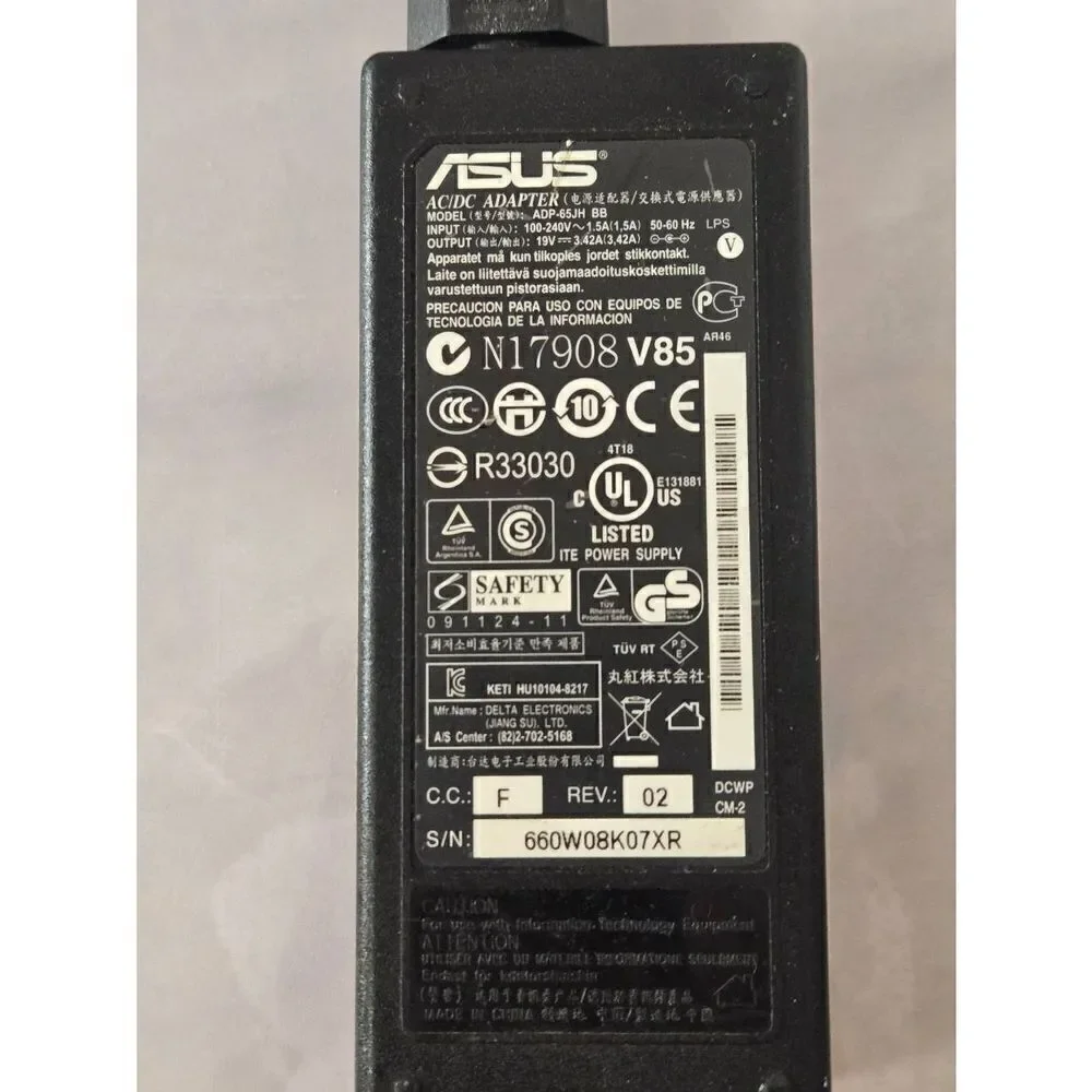 ASUS AC/DC Adapter ADP-65JH BB Electrical Cord